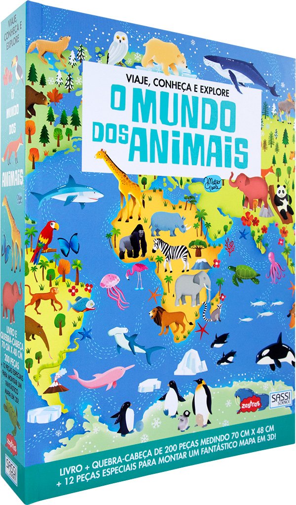 Livro O Mundo dos animais: Viaje. conheça e explore - Ed Sassi Zastras ...