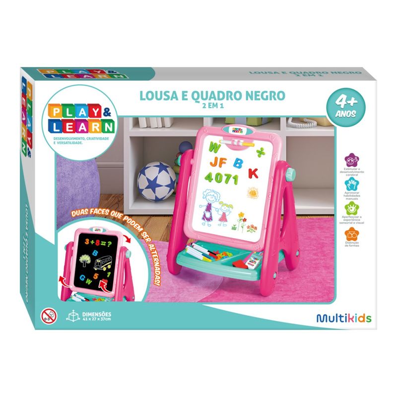 Brinquedo-Play-e-Learn-Lousa-Magnetica-e-Quadro-Negro-2-em-1-7908685691021-2