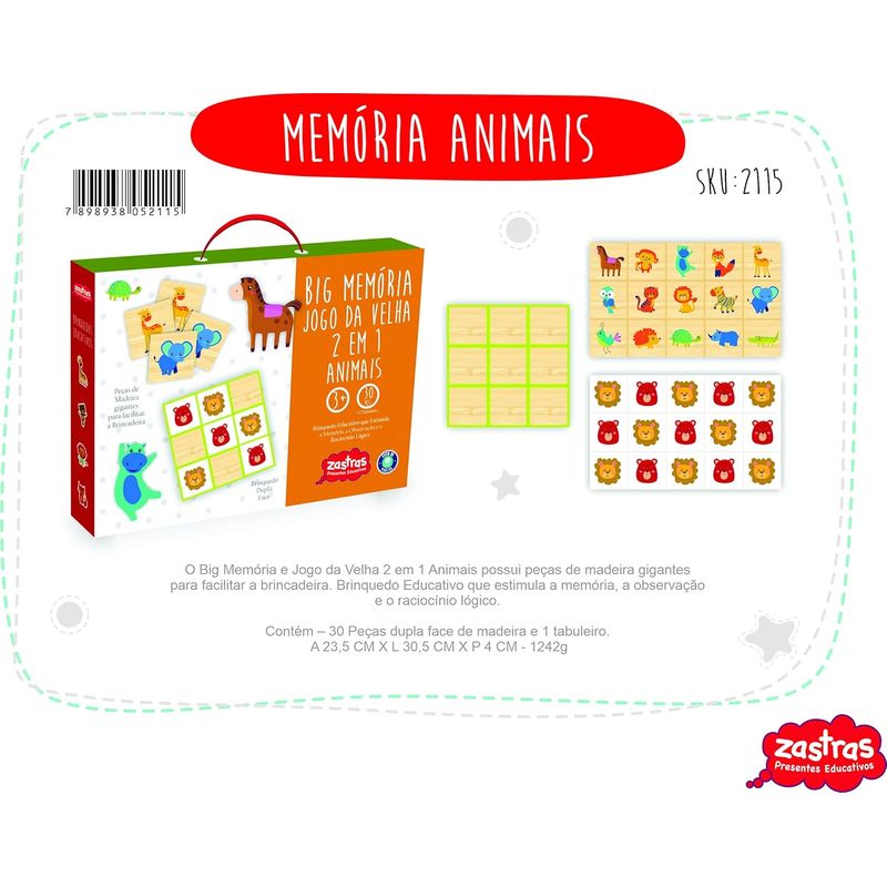 Big-Memoria-Jogo-da-Velha-2-em-1-Animais-7898938052115-5